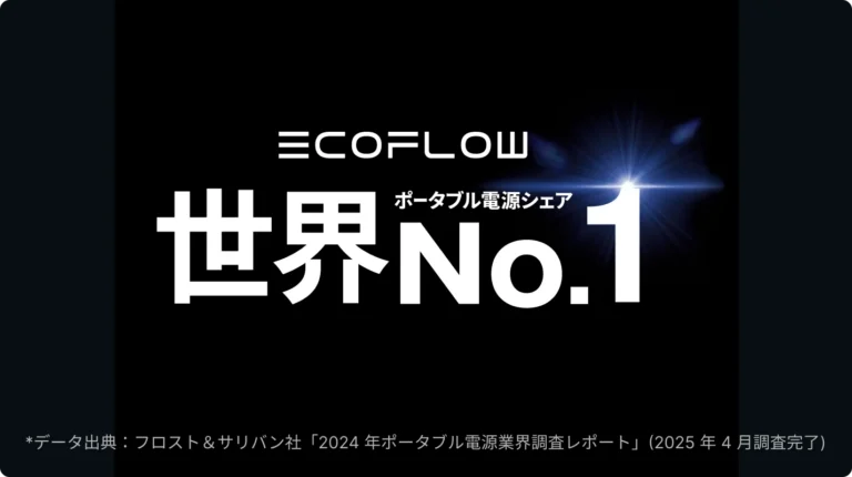 EcoFlow 110W軽量両面ソーラーパネルの製品外観と、折りたたみ可能な構造を示す画像。