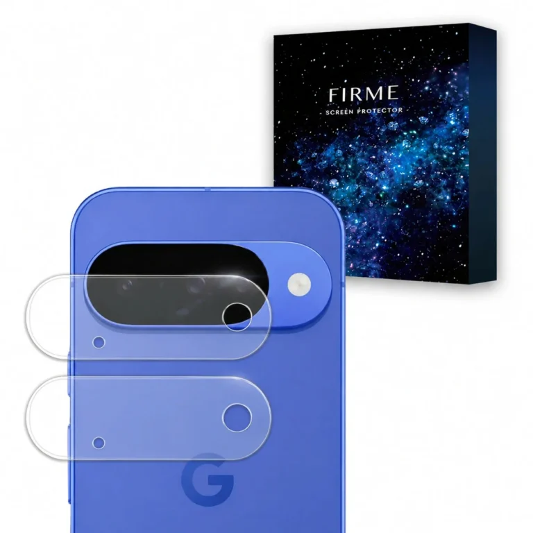 Google Pixel 11のカメラレンズを保護するための、透明度の高い強化ガラス製カメラ保護フィルムの製品画像。