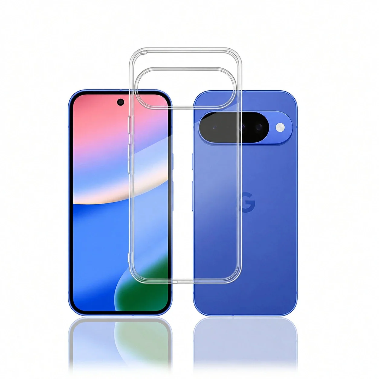 Google Pixel 11 Proに対応した、透明感のある極薄設計のクリアケースの製品画像。