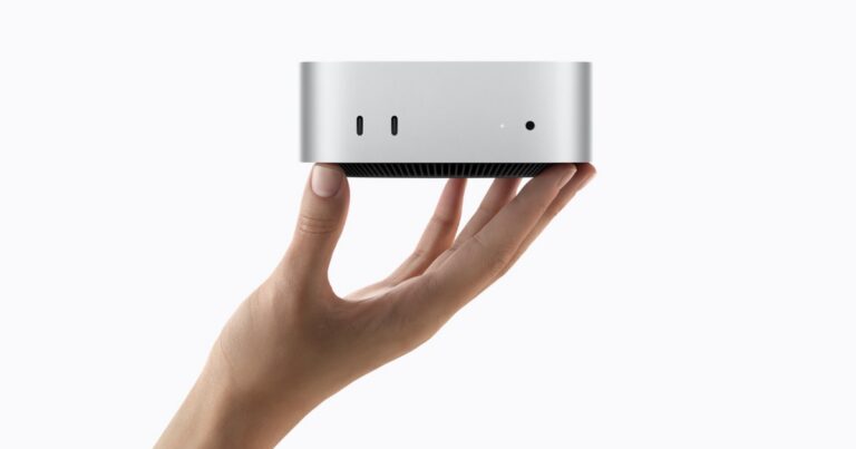 Appleの新しいMac miniの製品画像。