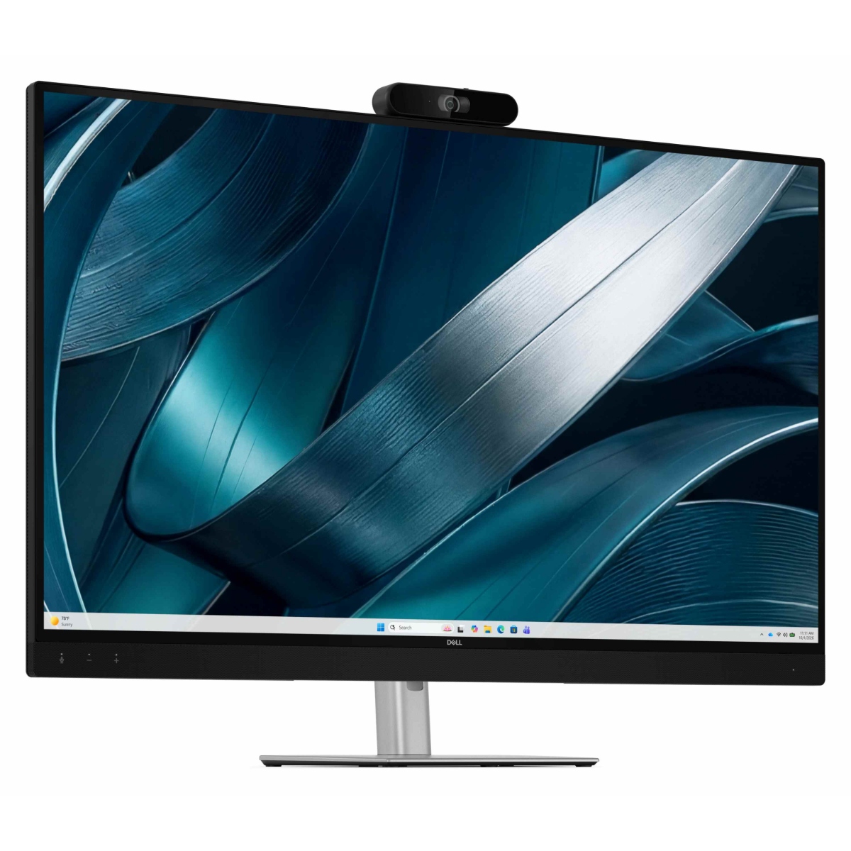 Dellの43インチ4K会議用モニター「P4326QEB」の製品外観。