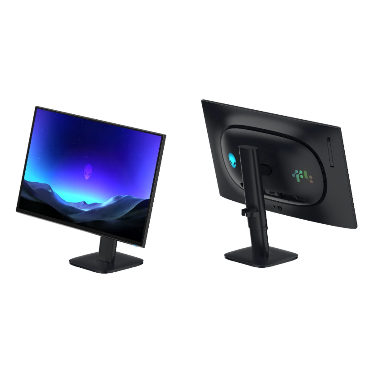Alienwareから発表された、4K解像度の32インチOLEDモニターと560Hzのリフレッシュレートを持つ24.5インチQD-OLEDモニターの製品画像。